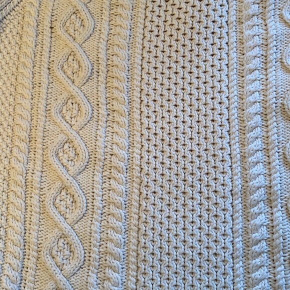 J. Crew Cream Cable-Knit Crewneck Sweater - Picture 10 of 10